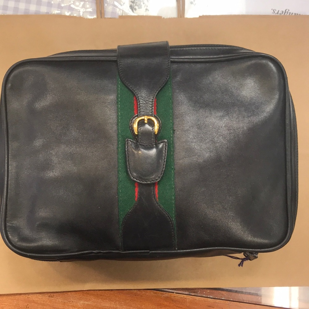 Vintage Gucci cosmetic bag